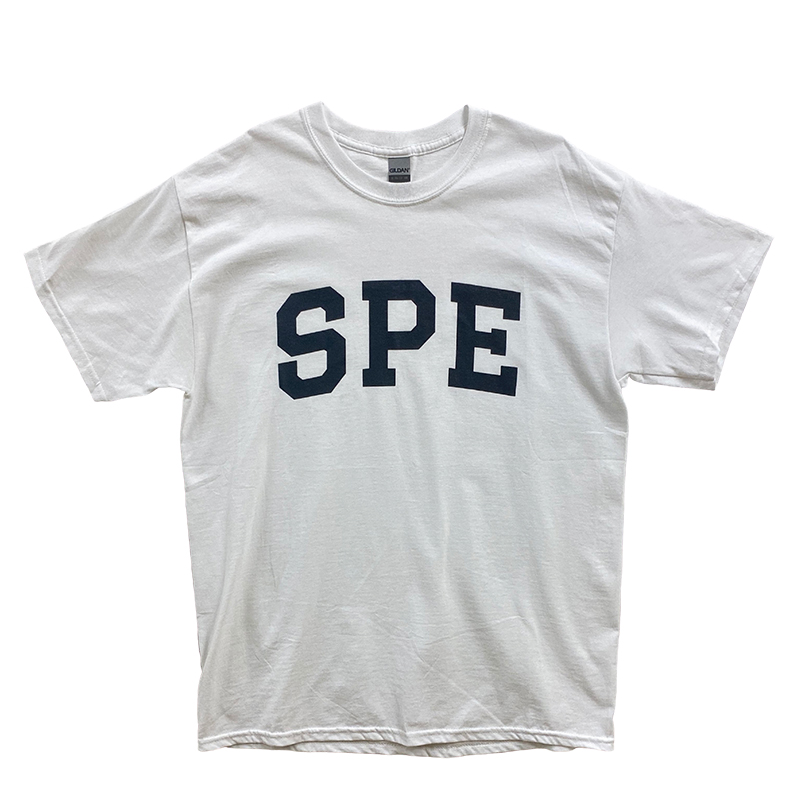 SPE Tシャツ [GILDANボディ] (ホワイト×ブラック)